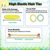 100PCS Hair Ties no Damage - Macaron Candy Rubber Bands for Hair, Elastics Hair Bands for Thick & Curly Hair, Ponytail Holders(4cm Diameter)