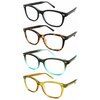 Edge I-Wear Fashion Retro Horned Rim Reading Glasses for Women Readers for Men 1.50 540961TT/1.50-1(BLK+CL)