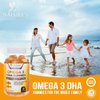 Omega 3 Fish Oil Gummies, Heart Healthy Omega 3 Supplement with High Absorption DHA & EPA, Extra Strength Joint & Brain Support, Omega 3 Fish Oil Nature's Gummy Vitamin, Orange Flavor - 60 Gummies