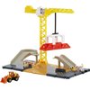 Matchbox Action Drivers Construction Playset, Moving Crane, Car-Activated Features, Includes 1 Matchbox Toy Bulldozer, for Kids 3 Years Old & Older