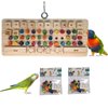 Bird Chewable Keyboard Toy,Wooden Biting Training and Foraging Bird Toys,Bird Cage Accessories, Parakeet Toys (STARTOP1)