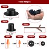 Outivity 300 Pcs Snowman Crafts DIY Kits for Winter Kids Holiday Party Decor Gift,Includes 30 Mini Black Top Hats,180 Tiny Sewing Buttons,30 Carrot Noses Buttons and 60 Snowman Hands