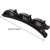 2Pcs Braided Hair Clips for Women,Multi Clip Hair Barrette,Hair Sectioning Clips,Duckbill Clip Hair Barrettes for Women Styling Sectioning Hair Accessories Clips and Barrettes Clips(Black+Brown)