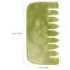 Healifty Jade Massage Comb, 4 Styles Gua Sha Comb for Head Caring, Facial Gua Sha Tool, Scraping Massage Tool for Full Body Relaxing