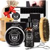 Gifts for Men, Beard Kit w/Handmade Beard Oil &Blam, Handmade Beard Brush &Comb, Anniversary &Birthday Gifts, Unique Gifts for Him Husband Boyfriend, Beard Care Kit for Daddy, Gifts for Men Dad