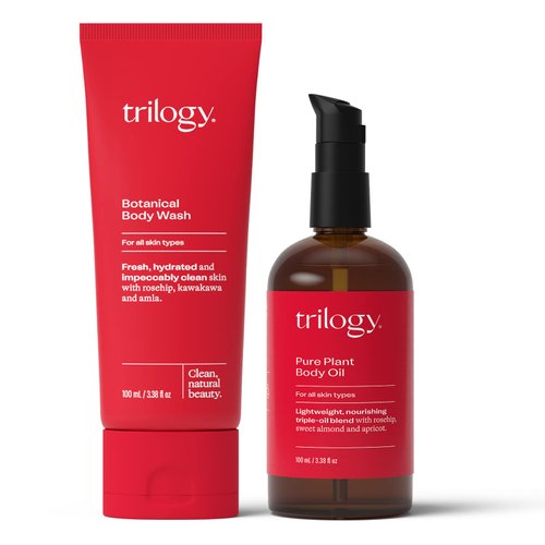 Trilogy Body Beautiful Duo Limited Edition Set - Includes Botanical Body Wash (100ml) and Pure Plant Body Oil (100ml)