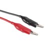 uxcell Double Ended Test Lead Alligator Clip Wire Jumper Cable 1.3meter Long 2pcs