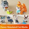 6pack Party Favors Mini Cats Building- Compatible with Lego Cute Animal, Adorable Animals Building Sets, Party Favors Birthday Gift for Kids 8-12 (773 PCS)