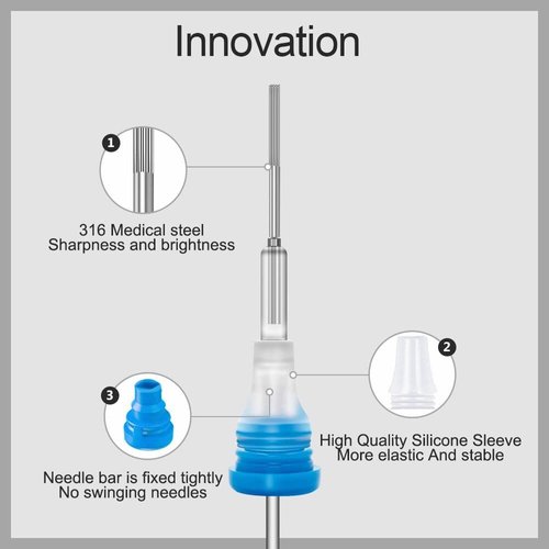 Tattoo Cartridge Needles - Yuelong 20PCS New Disposable Tattoo Needle Cartridge 5 Round Shader for Tattoo Machine Kit Tattoo Supplies (1205RS)