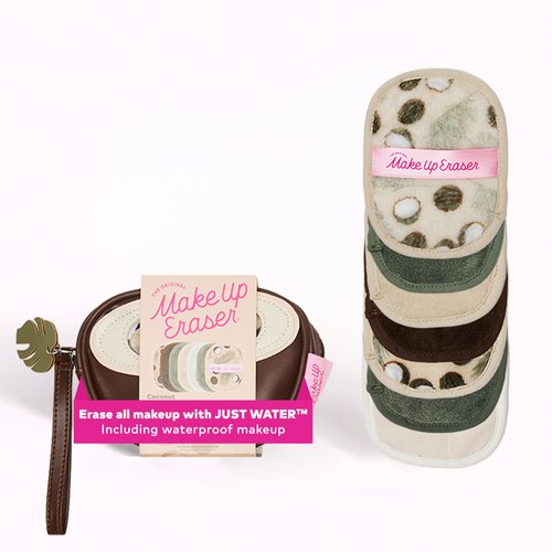 Makeup Eraser The Original, 7-Day Set, Erase All Makeup with Just Water, Including Waterproof Mascara, Eyeliner, Foundation, Lipstick, Sunscreen, and More! Coconuts, 7ct.