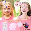 OOTSR 9 Pcs Face Paint Stencils with 861 Pcs Gems Stickers, Body & Face Painting Template for Party Holiday Halloween Makeup Art Painting, Reusable Soft Tattoo Stencils for Adults Children