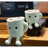 Yoholto Latte Plush Pillow, 7.8 Inch Coffee Cup Plush Doll Toy, Coffee Food Stuffed Plush, Christmas Birthday Gift for Kids Adults Boys Girls (Green)