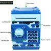 Cargooy Mini ATM Piggy Bank ATM Machine Best Gift for Kids,Electronic Code Piggy Bank Money Counter Safe Box Coin Bank for Boys Girls Password Lock Case (Camouflage Blue)