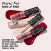 The Lip Bar - Perfect Pout Mini Lip Trio Gift Set (3 Products) - Nonstop Liquid Matte Lipstick & Non-Sticky Lip Gloss - Travel Size - Gift Box - Vegan, Gluten Free, Cruelty Free - Makeup & Cosmetics