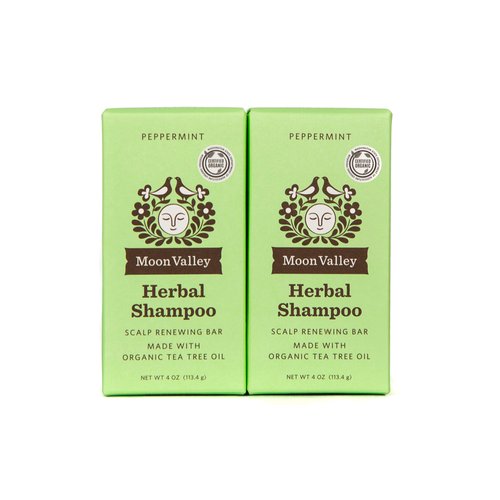 Moon Valley Organics HERBAL SHAMPOO BAR BUNDLES (Peppermint)
