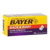Bayer Back & Body Aspirin 500mg Coated Tablets, Pain Reliever with 32.5mg Caffeine, 24 Count