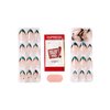 KISS imPRESS No Glue Mani Press-On Nails, Premium, Visions', Green, Medium Size, Almond Shape, Includes 30 Nails, Prep Pad, Instructions Sheet, 1 Manicure Stick, 1 Mini File