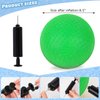 LovesTown Inflatable Playground Ball, 8.5 Inch Dodgeballs Green Kickballs with Air Pump, Jumbo Handballs, for 4 Square Ball Games, Indoor & Outdoor Sports Toys, Birthday Favors, Party Decorations