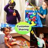 CozyBomB™ Magnetic Fishing Toys Game Set for Kids | Water Table Bathtub Kiddie Pool Party & Pole Rod Net, Plastic Floating Fish Toddler Color Ocean Sea Animals Christmas Age 3 4 5 6 Year