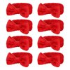Jaciya Spa Makeup Headband Skincare Headband for Washing Face Spa Gifts for Women 8 Packs Bachelorette Party Favors Wedding Hair Accessories(Red)