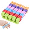 6 Pairs Toe Separators Finger Spreader Set,MWOOT Soft Sponge Finger Toe Divider Spacer Cushions Nail Art Manicure Tools for Gel Polish Coating Painting Pedicure
