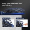 RHOS Paddle Hair Brush for Men-Detangler Hair Brush for Wet&Dry Hair-Square Cushion Hair Brush with Nylon Bristles for Detangling,styling-Plastic Hair Brush for Thin,Short,Think Hair(1 Pack-Blue)