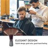 yueton 1Pack Hair Cutting Neck Duster Brush Soft Fan Shape Neck Brush Professional Barber Fiber Brush for Hairdressers Barbers Salon Stylist Home Haircuts