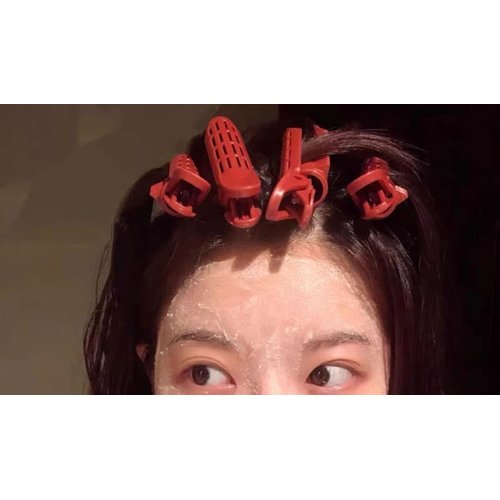 6 PCS Hair Root Fluffy Clip, Natural Fluffy Hairpin, DIY Hair Curler Clip Naturally Fluffy Curly Hair Styling Tool, Self-holding Curling Root Clip for Long & Short Hair 66621 (Orange 6)