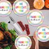 Naozinebi 48PCS Thank You Plates We Appreciate You Party Supplies Appreciation Tableware Thankful Plate Disposable Paper Plate for Teacher Doctor Staff Congratulation Graduate Party Favors 6.7*6.7inch