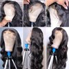GOMOST Body Wave Lace Front Wigs Human Hair Pre Plucked 180 Density 13x4 HD Lace Frontal Wigs for Black Women Glueless Wigs Brazilian Virgin Human Hair Wig with Baby Hair 24 Inch