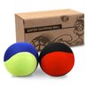 Guard Glasses Water Skipping Ball Summer Beach Ball 2-Pack Water Bouncing Balls Grip Ball for Beach Swimming Pool River Lake, Red