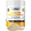 AKI Omega 3 DHA Micro Algae Powder Supplements - Plant-Based Keto Vitamin for Inflammation - Alternative to Fish or Krill Oil | Vegan & GMO-Free (1.94 Oz / 55G)