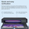 Safescan 50 UV Counterfeit Bill Detector, Small Footprint, Lightweight, Great for Bills, Credit Cards, Passports, IDs, Suitable for All Currencies, Powerful 9W UV Light, CE Certified, 3-Year Warranty