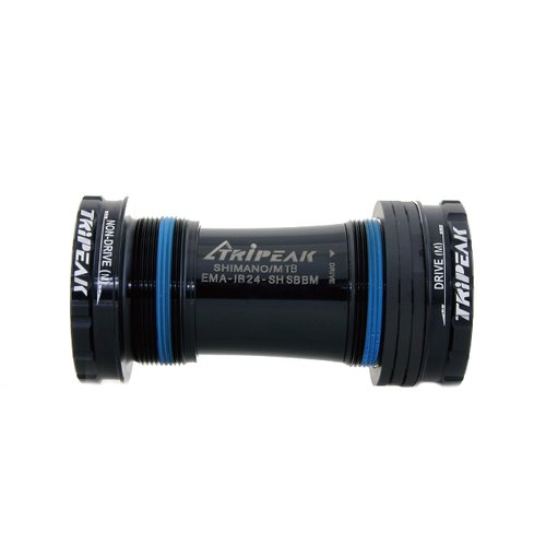 TRiPEAK Bottom Bracket BSA/ITA/C60/CR1/T47, with Steel Bearings for 24mm SHIMANO Hollowtech II Road/Mtb Cranksets, Threaded BB compatible with TREK, GIANT, SPECIALIZED, CANYON, CAMPAGNOLO Frame