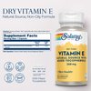 SOLARAY Vitamin E 400 IU (268mg), Dry Form - Natural Source, Mixed Tocopherols Vitamin E - Antioxidant Supplement, PMS and Menopause Support - 60-Day Guarantee, Lab Verified - 50 Servings, 50 Capsules