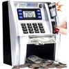 Fishboy Upgraded ATM Piggy Bank for Real Money for Kids with Debit Card, Bill Feeder, Coin Recognition, Balance Calculator, Digital Electronic Savings Safe Machine Box