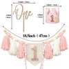 Boho Daisy Highchair Banner 1st Birthday Girl For First Party Decorations Set With Handmade Cake Topper Crown Hat