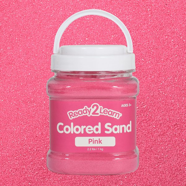 READY 2 LEARN Colored Sand - Pink - 2.2 lbs - Play Sand for Kids - Perfect for Wedding Unity Ceremonies, Crafts, Sensory Bins and Vase Filler