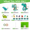 Dinosaur Party Decorations Dino Birthday Supplies Dinosaur Balloons Happy Birthday Banner Hanging Swirls Green Backdrop Curtains Tablecloths Cupcake Toppers Stickers for Baby Showers LilyZheng