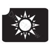 Compass Sun 1007 Body Art Glitter Makeup Tattoo Stencil- 5 Pack