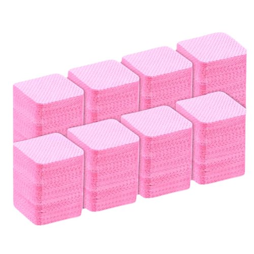 1000Pcs Lint Free Nail Wipes, Faiteary Absorbent Gel Nail Polish Remover Pads, Non Lint Soft Glue Cleaning Wipes for Nail Polish or Eyelash Extension (1000 Pcs)
