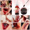 Halloween SFX Makeup Kit, Halloween Special Effects Wound Modeling, Skin Wax with Spatula, Fake Blood, Coagulated Blood Gel, Spirit Gum, Extension Oil, Stipple Sponge, Halloween Cosplay Zombie Makeup