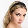 VELSCRUN Headbands for Women Girls 1.3 Inch Satin Black Headband Wide Head Bands for Women's Hair Women Fashion Hair Bands Cosplay Halloween Costumes Hair Accessories Gifts for Mothers Sisters