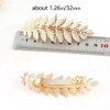2 Pcs Gold Toga Party Halloween Greek Goddess Costume Gold Leaves Hair Barrettes (Halloween Gold Leaf Hair Clips)