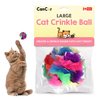 Cat Crinkle Balls 2.5 Inch (1-Pack) - Crinkle Cat Toys for Indoor Cats - Multi-Color Crinkle Cat Toy - Cat Toys Crinkle Balls to Keep Fit and Active - Canadian-Made Crinkle Balls for Cats