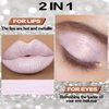 FOCALLURE Metallic Chameleon Liquid Lipstick, Glitter Lip Gloss, Shimmery Finish, Nonstick Cup Lip Makeup for Costume, Cosplay, Rave Festival, 08 MORGANITE