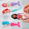 Mermaid Bath Toys for Toddlers Kids Girls - Princess Wind Up Tail Flap Floating Water Bathtub Toys, Swimming Pool Bathing Time Fun (12 Pack)