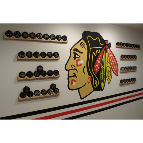 Hockey Puck Display CASE Holder/Rack (6)