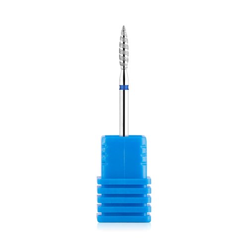 NMKL38 Tornado Flame Diamond Nail Drill Bit 3/32" Manicure Cutters Rotary Burr Drill Accessories Spiral Nail Mills Tool (D-M)