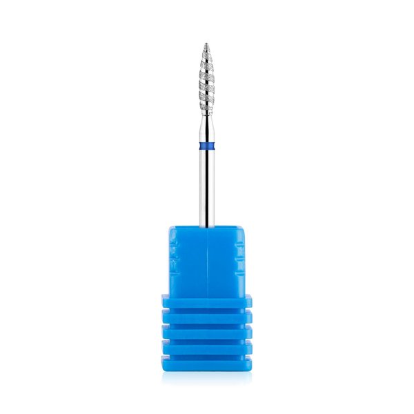 NMKL38 Tornado Flame Diamond Nail Drill Bit 3/32" Manicure Cutters Rotary Burr Drill Accessories Spiral Nail Mills Tool (D-M)
